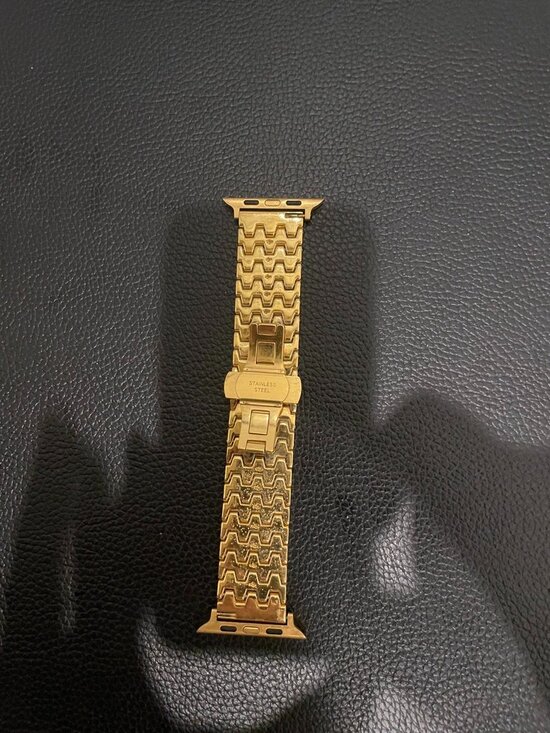 24K Gold Plated 44 45 49MM Apple Watch Band